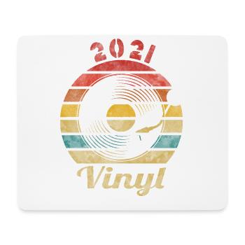 2021 Vinyl Retro Record Vintage Music - Mouse Pad (horizontal) - white - Front