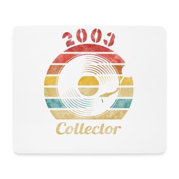 2003 Vinyl Retro Vintage Music - Mouse Pad (horizontal) - white - Front
