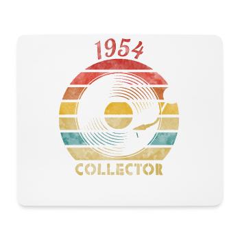 1954 Vinyle Retro Vintage Music - Tapis de souris (format paysage) - blanc - Devant