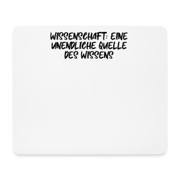 Wissenschaft - Wissenschaft: Eine unendliche - Mousepad (Querformat) - Weiß - Vorne