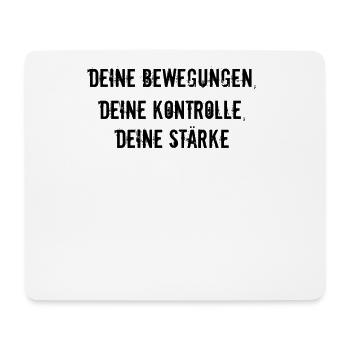 Pilates - Deine Bewegungen, deine Kontrolle, - Mousepad (Querformat) - Weiß - Vorne
