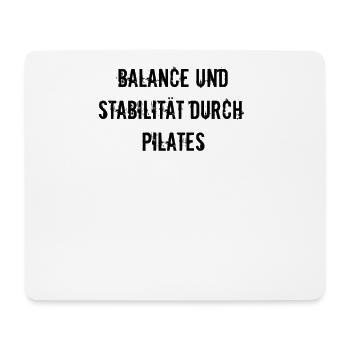 Pilates - Balance und Stabilität durch Pilates - Mousepad (Querformat) - Weiß - Vorne
