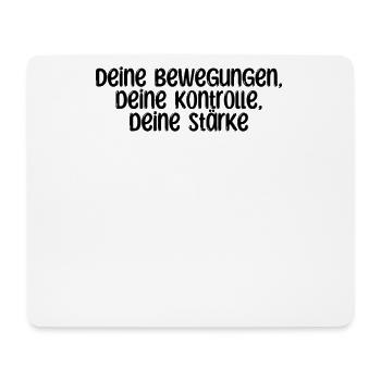 Pilates - Deine Bewegungen, deine Kontrolle, - Mousepad (Querformat) - Weiß - Vorne