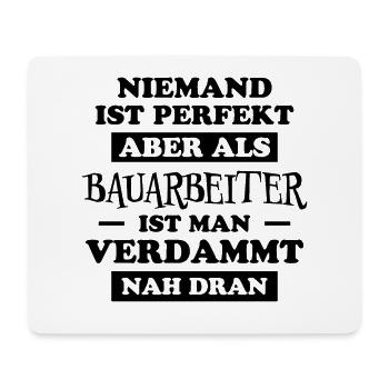 Bauarbeiter Lustiger Spruch Baustelle Job Geschenk - Mousepad (Querformat) - Weiß - Vorne