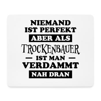 Trockenbauer Lustiger Spruch Handwerker Geschenk - Mousepad (Querformat) - Weiß - Vorne