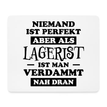 Lagerist Spruch Stablerfahrer Logistiker Geschenk - Mousepad (Querformat) - Weiß - Vorne