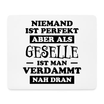 Geselle Lustiger Spruch Gesellenprüfung Geschenk - Mousepad (Querformat) - Weiß - Vorne