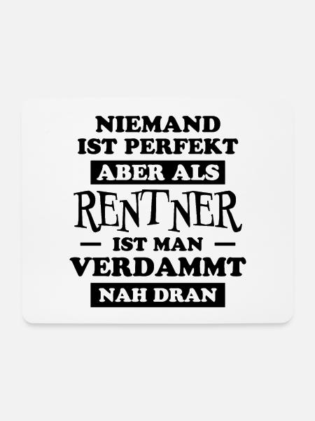 Rentner Lustiger Spruch Rente Ruhestand Geschenk - Mousepad (Querformat) - Weiß