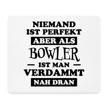Bowling Spruch Bowlingspieler Fun Bowler Geschenk - Mousepad (Querformat) - Weiß - Vorne