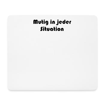 Feuerwehr - Mutig in jeder Situation - Mousepad (Querformat) - Weiß - Vorne