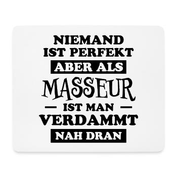 Masseur Lustiger Spruch Massage Masseur Geschenk - Mousepad (Querformat) - Weiß - Vorne