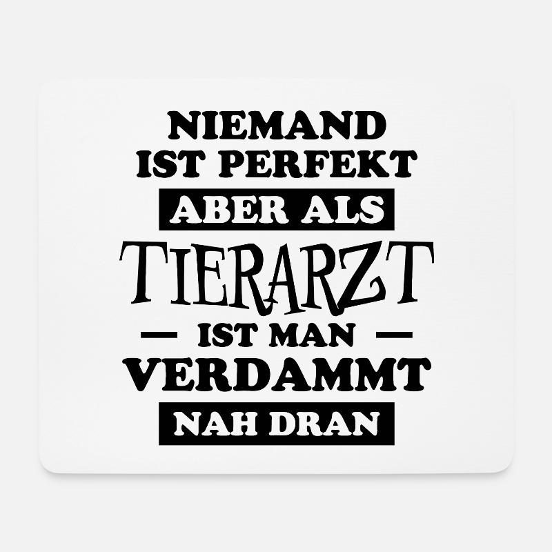 Tierarzt Lustige Spruch Beruf Tierarzt Geschenk - Mousepad (Querformat) - Weiß