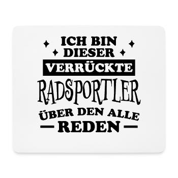 Radsportler Mountainbike Bike Fun Fahrrad Geschenk - Mousepad (Querformat) - Weiß - Vorne