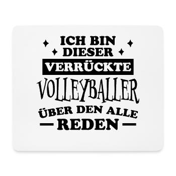 Volleyball Lustige Spruch Beachvolleyball Geschenk - Mousepad (Querformat) - Weiß - Vorne