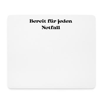 Feuerwehr - Bereit für jeden Notfall - Mousepad (Querformat) - Weiß - Vorne