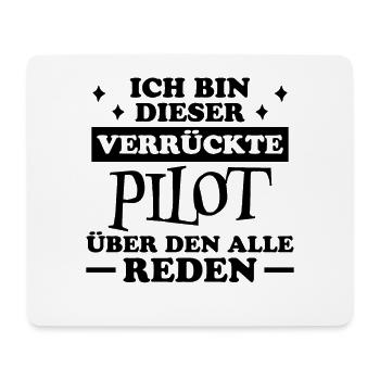 Pilot Spruch Flug Flugsport Witz Piloten Geschenk - Mousepad (Querformat) - Weiß - Vorne