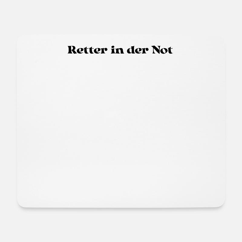 Feuerwehr - Retter in der Not - Mousepad (Querformat) - Weiß