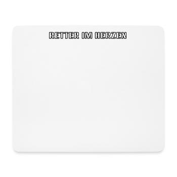 Feuerwehr - Retter im Herzen - Mousepad (Querformat) - Weiß - Vorne
