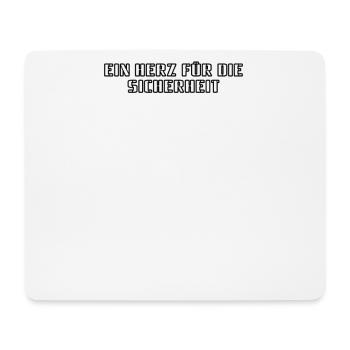 Feuerwehr - Ein Herz für die Sicherheit - Mousepad (Querformat) - Weiß - Vorne