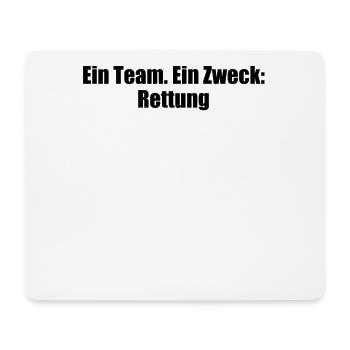 Feuerwehr - Ein Team. Ein Zweck: Rettung - Mousepad (Querformat) - Weiß - Vorne