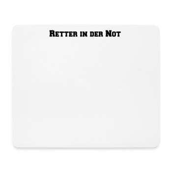 Feuerwehr - Retter in der Not - Mousepad (Querformat) - Weiß - Vorne