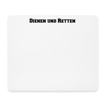 Feuerwehr - Dienen und Retten - Mousepad (Querformat) - Weiß - Vorne