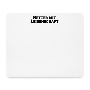 Feuerwehr - Retter mit Leidenschaft - Mousepad (Querformat) - Weiß - Vorne