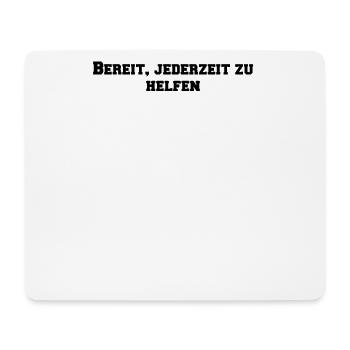 Feuerwehr - Bereit, jederzeit zu helfen - Mousepad (Querformat) - Weiß - Vorne