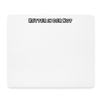 Feuerwehr - Retter in der Not - Mousepad (Querformat) - Weiß - Vorne
