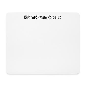 Feuerwehr - Retter mit Stolz - Mousepad (Querformat) - Weiß - Vorne