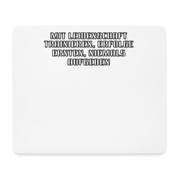 Fitness - Mit Leidenschaft trainieren, Erfolge - Mousepad (Querformat) - Weiß - Vorne
