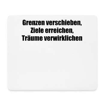 Fitness - Grenzen verschieben, Ziele erreichen, - Mousepad (Querformat) - Weiß - Vorne