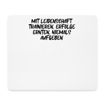 Fitness - Mit Leidenschaft trainieren, Erfolge - Mousepad (Querformat) - Weiß - Vorne