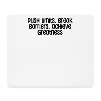 Fitness - Push limits, break barriers, achieve - Mouse Pad (horizontal) - white - Front