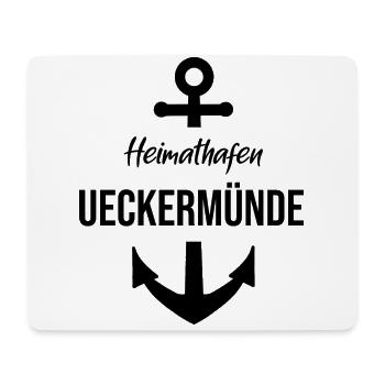 Heimathafen Ueckermünde - Mousepad (Querformat) - Weiß - Vorne