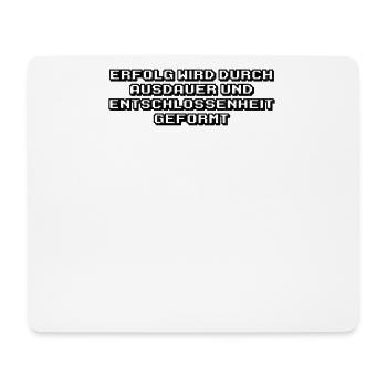 Fitness - Erfolg wird durch Ausdauer und - Mousepad (Querformat) - Weiß - Vorne