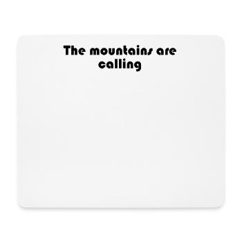 Wandern - The mountains are calling - Mousepad (Querformat) - Weiß - Vorne