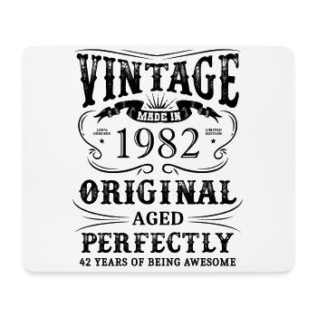 Vintage Made In 1982 42 ans d’être génial - Tapis de souris (format paysage) - blanc - Devant
