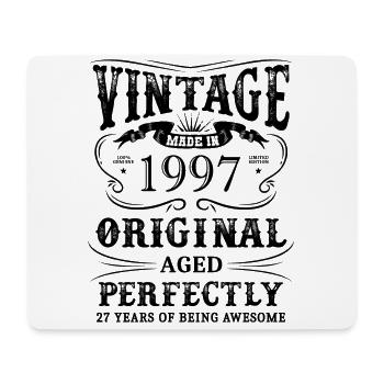 Vintage Made In 1997 27 ans d’être génial - Tapis de souris (format paysage) - blanc - Devant