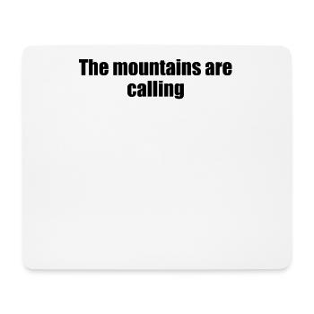 Wandern - The mountains are calling - Mousepad (Querformat) - Weiß - Vorne