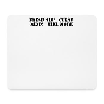 Randonnée - De l’air frais, l’ clair, plus de randonnée - Tapis de souris (format paysage) - blanc - Devant