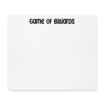 Billard - Game of Billiards - Mouse Pad (horizontal) - white - Front