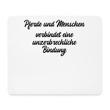 Reiten - Pferde und Menschen verbindet eine - Mousepad (Querformat) - Weiß - Vorne