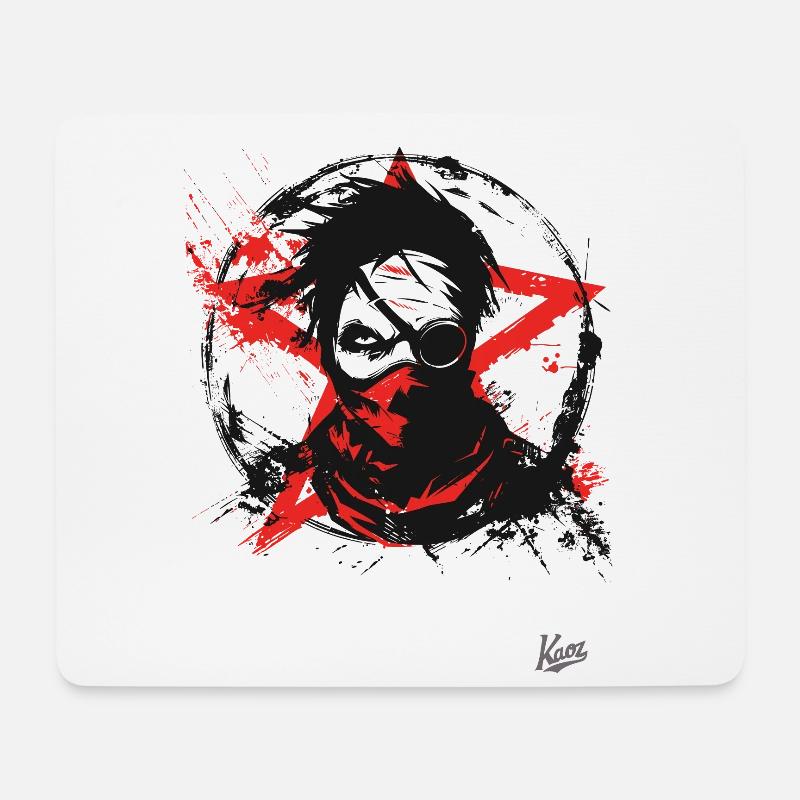 Chaos Anarchie und Punk - Mousepad (Querformat) - Weiß