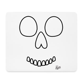 Skull Smile - Mouse Pad (horizontal) - white - Front