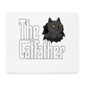 Cat Dad The Catfather Crazy Cat Father Kitty Daddy - Mouse Pad (horizontal) - white - Front