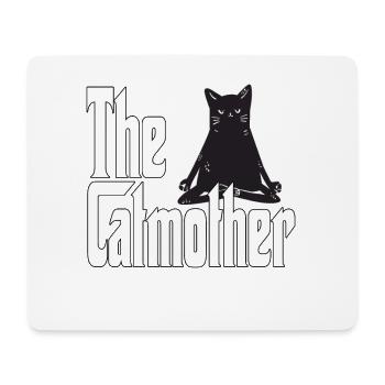 Maman chat La mère chat folle Chat Mère Kitty Maman - Tapis de souris (format paysage) - blanc - Devant