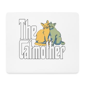 Maman chat La mère chat folle Chat Mère Kitty Maman - Tapis de souris (format paysage) - blanc - Devant