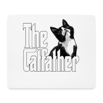 Chat Père Le Catfather Chat Fou Papa Papa - Tapis de souris (format paysage) - blanc - Devant