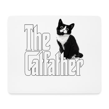Chat Père Le Catfather Chat Fou Papa Papa - Tapis de souris (format paysage) - blanc - Devant